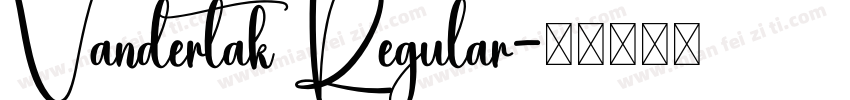 Vandertak Regular字体转换